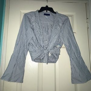 Stripped button up shirt